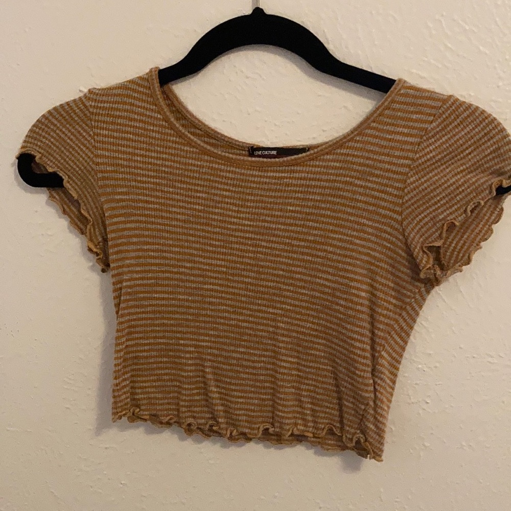 Striped crop top